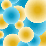 Background color geometric balls