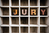 Jury Concept Wooden Letterpress Type in Drawer