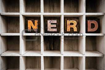 Nerd Concept Wooden Letterpress Type in Drawer