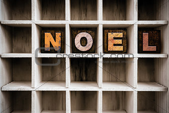 Noel Concept Wooden Letterpress Type in Drawer