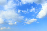 White clouds in a blue sky. Sky background