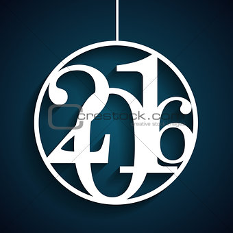 Christmas 2016 Alphabet Number Vector Illustration