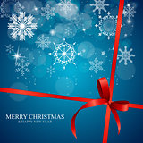 Abstract Beauty Christmas and New Year Background with Snow