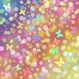 colorful background with butterflies