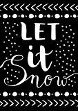Let it snow Christmas Card