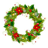 Christmas wreath for your design