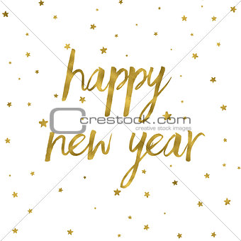 Gold effect Happy New Year background