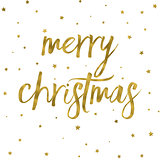 Gold effect Merry Christmas background