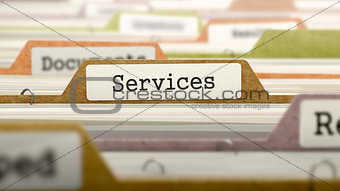 Services on Business Folder in Catalog.