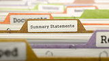 Summary Statements - Folder Name in Directory.