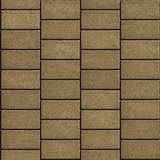 Sand Color Tiles in the Form of Rectangles Laid out Horizontally.
