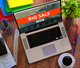 Big Sale. Online Shopping Concept.