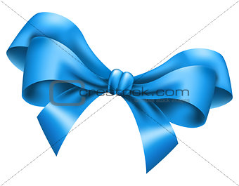 Big blue bow