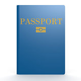 Blue passport book