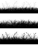 Grass field silhouettes