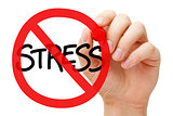 Stress Prohibition Sign Concept