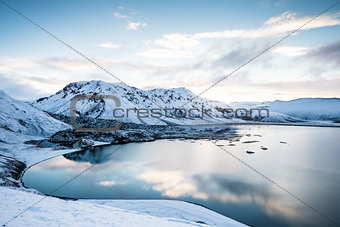 Highland iceland blue lake