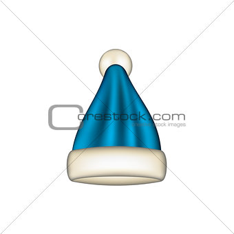 Winter cap in blue design