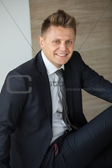 Business man in a suit