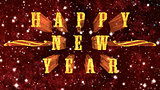 Happy New Year at space background