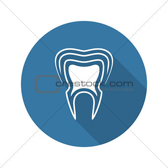 Oral Health Icon. Flat Design.