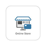 Online Store Icon. Business Concept.