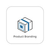 Product Branding Icon. Flat Design.