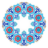 Antique ottoman turkish pattern vector design eight