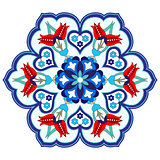 Antique ottoman turkish pattern vector design four