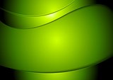 Abstract green wavy vector background