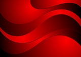 Dark red waves corporate design
