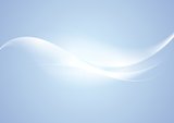 Light blue abstract waves vector background