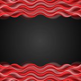 Abstract red wavy dark background