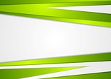 Abstract corporate green stripes vector background
