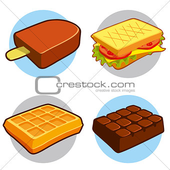 Dessert and fast food icon