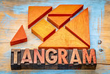 wooden tangram  puzzle