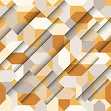 Seamless abstract paper geometric pattern