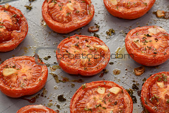Roasted tomato halves