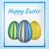 Happy Easter card. Vector illustration