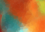 Abstract retro color triangle background