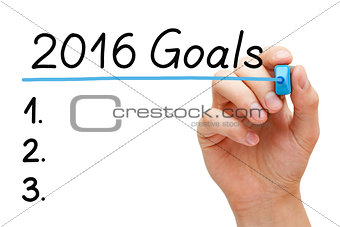 Goals List for 2016