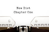 New Diet Chapter One Typewriter
