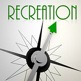 Recreation on green compass