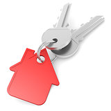 Red house key