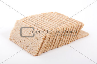 Crackers (breakfast) isolated