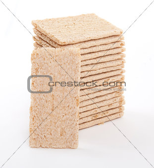 Crackers (breakfast) isolated