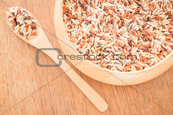 Multi whole grain of organic jusmine rice