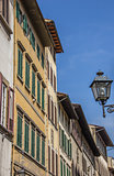 Houses with blinds in the old center of Florence