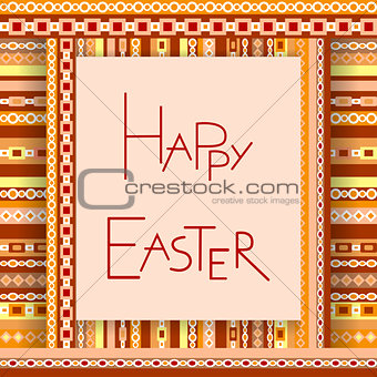 Happy Easter card. Vector illustration