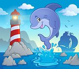 Jumping dolphin theme image 2